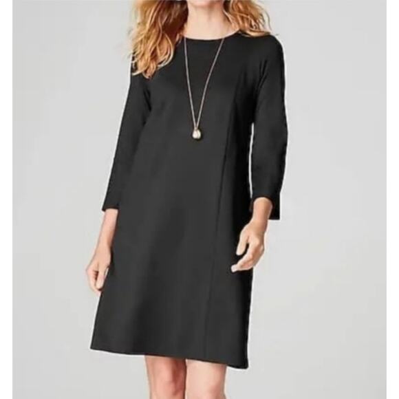 J.Jill Ponte Shift Dress with Pockets Size XS Minimalist Career Neutral Basic - Picture 1 of 6
